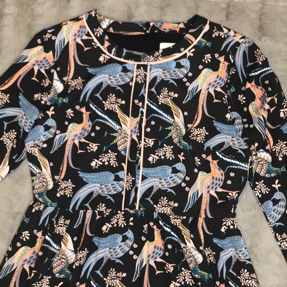 Loft Petite Birds Pattern Long Sleeved Size OP. - Picture 2 of 7